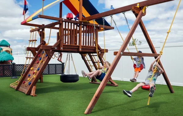 Can You Put Swing Set On Artificial Grass